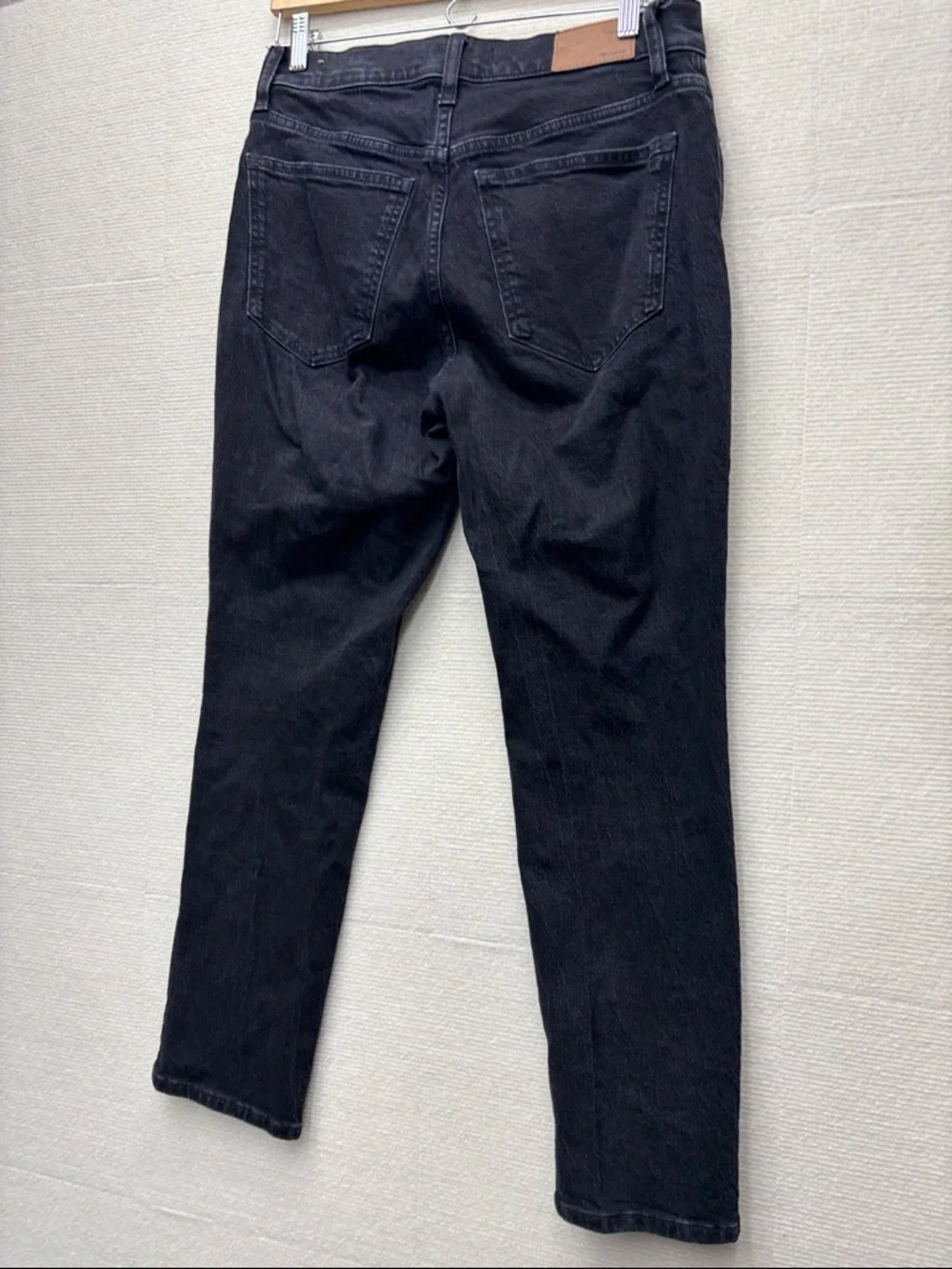 Madewell Slim Straight Black Jeans - Picture 7 of 9